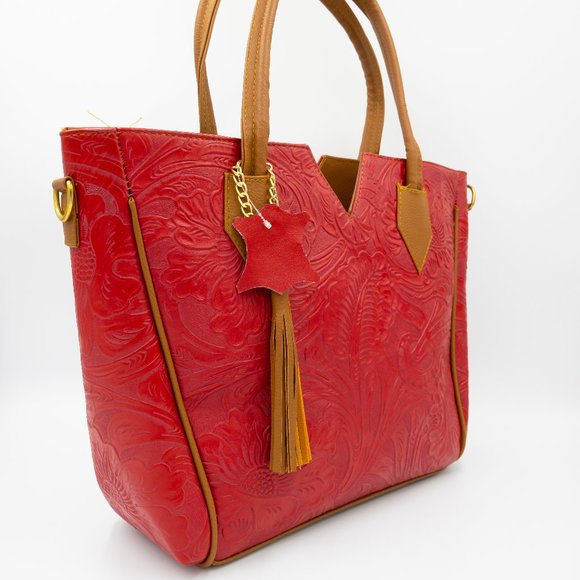 N/A Handbags - Leather handbag